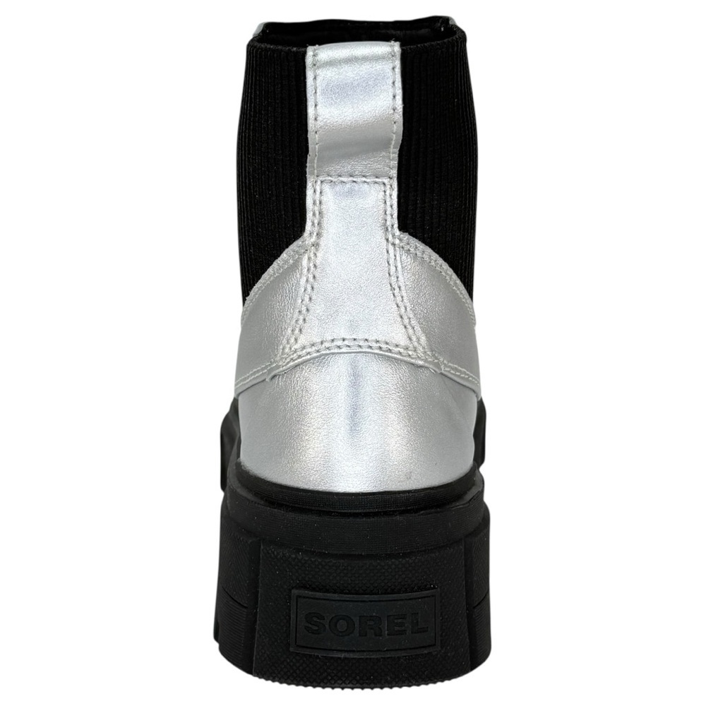 Sorel Caribou X Silver Leather Waterproof Womens Chelsea Boots Size 8M - Picture 4 of 14